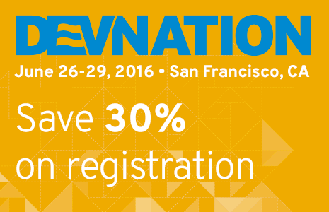 Get 30% off registration for DevNation