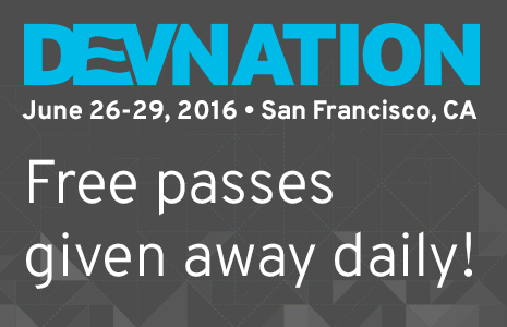 Register for Red Hat Developers and automatically be entered to win a free pass to DevNation